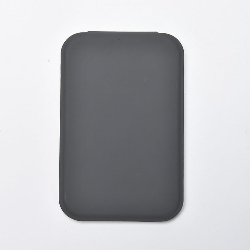 korutomi front closed grey compact mirror, protects glass and travels well