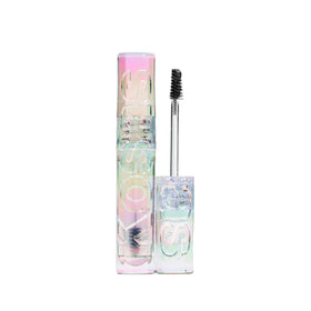Kosas clear brow gel tube front view shows sleek packaging and easy storage