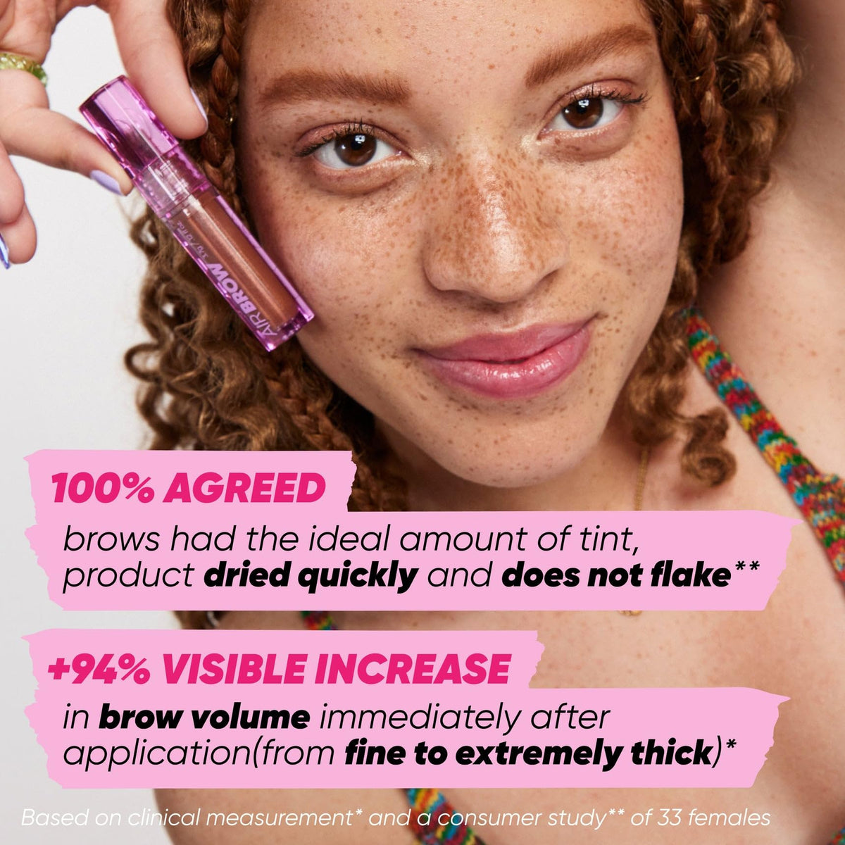 Kosas ingredient label highlighting castor oil and panthenol benefits