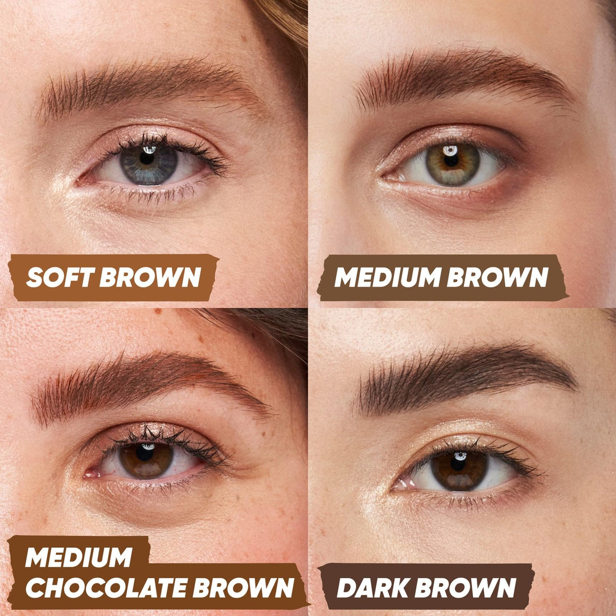 Kosas swatches on arm medium brown shows color payoff and blend