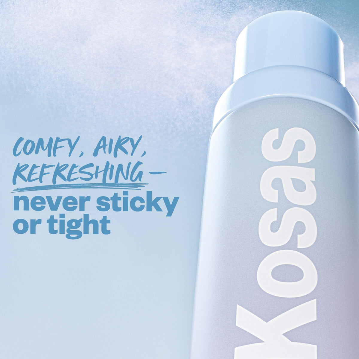 Kosas cap and nozzle detail emphasizing consistent, controlled misting