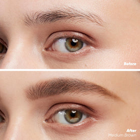 Kosas micro-triangle tip close-up for crisp, hair-like brow strokes