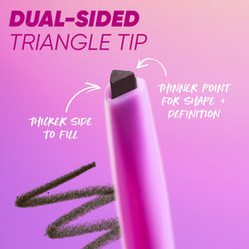 Kosas Brow Pop in hand application showing ease of use and control