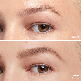 Kosas Brow Pop close tip showing micro-triangle point for precise shaping