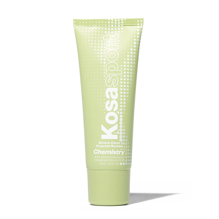 Kosas front packaging showing deodorant bottle and label, skincare benefit visible