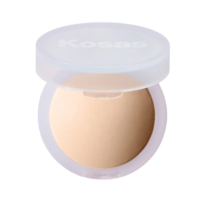 Kosas front compact showing clean packaging and travel-friendly design benefit