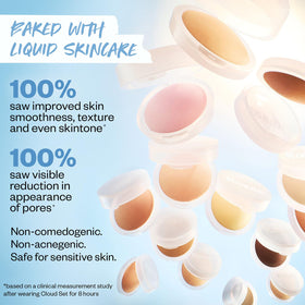 Kosas with foundation swatches illustrating true-to-shade setting benefit