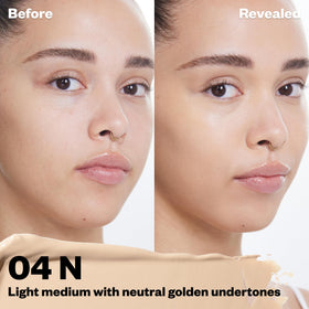 Kosas product label close-up highlighting shade 04 N and ingredient clarity