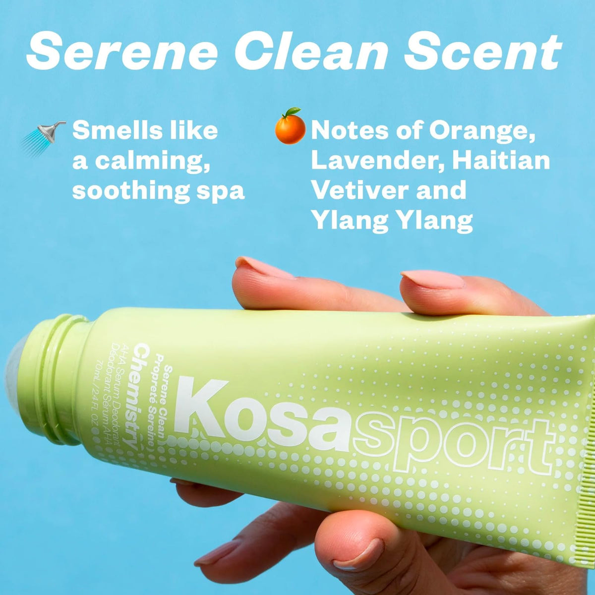 Kosas roller ball close-up illustrating smooth application and cooling effect