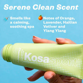 Kosas roller ball close-up illustrating smooth application and cooling effect
