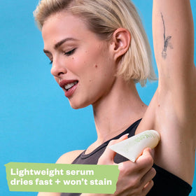 Kosas clear serum texture close-up showing fast absorbing formula