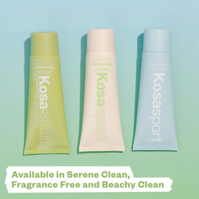 Kosas deodorant on bathroom vanity conveying daily routine and neat presentation