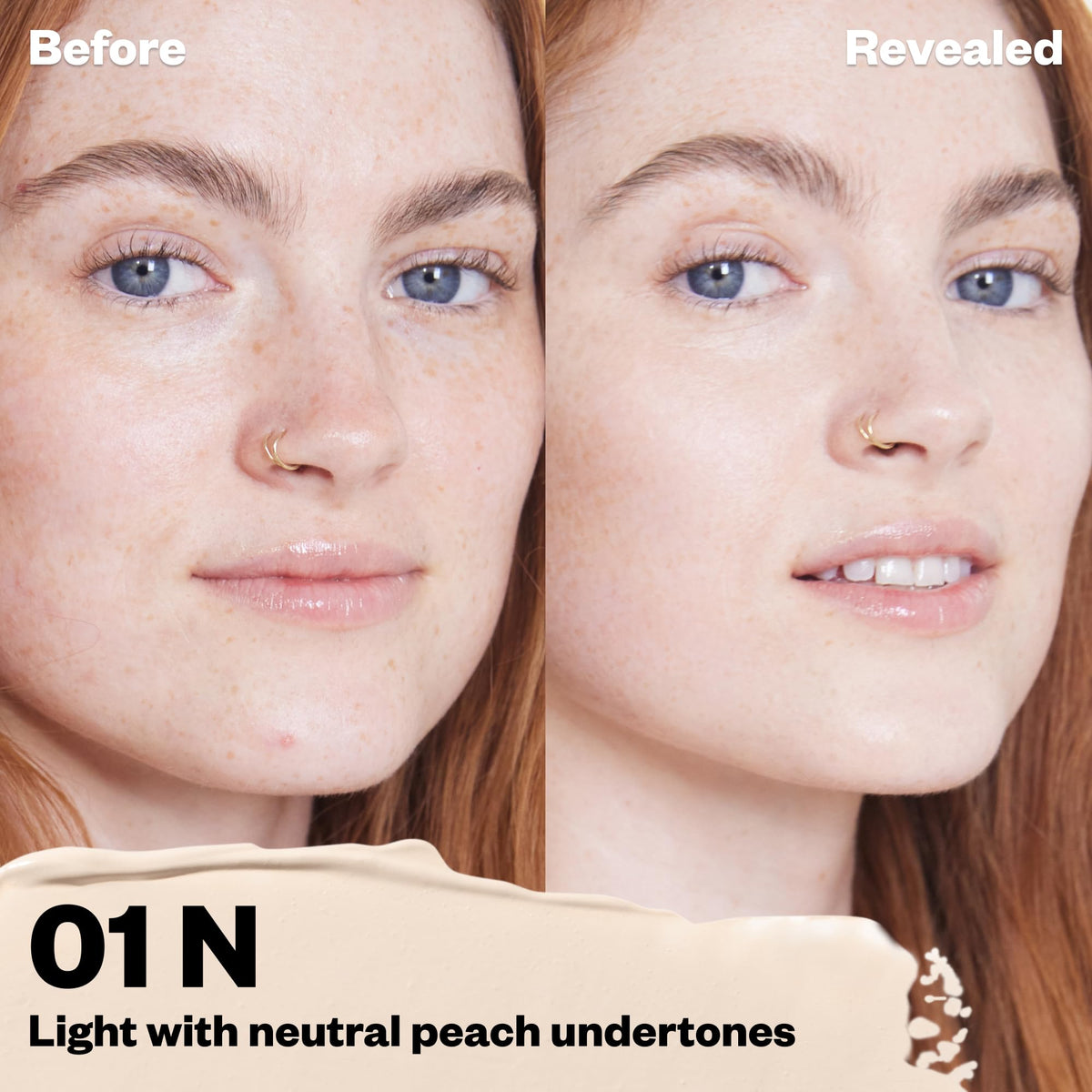 Kosas Revealer applicator close-up demonstrating precise placement for targeted coverage