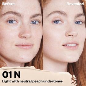 Kosas Revealer applicator close-up demonstrating precise placement for targeted coverage