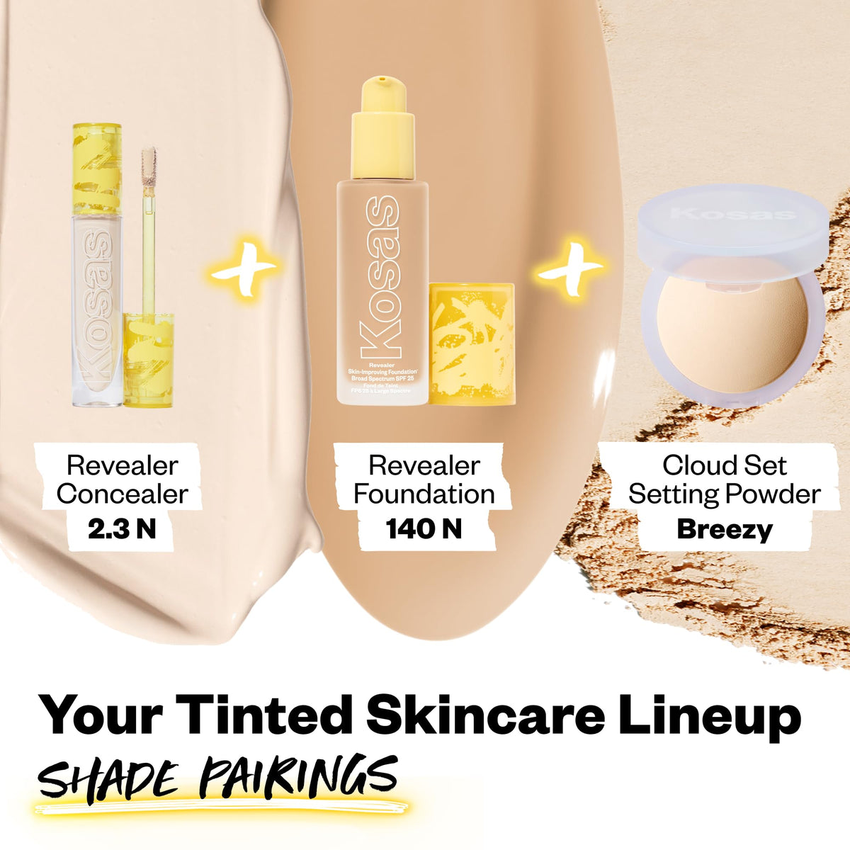 Kosas Revealer concealer ingredients shot with hyaluronic acid and squalane indicating skin benefits