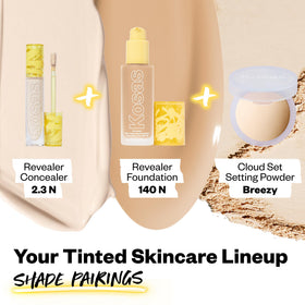 Kosas Revealer concealer ingredients shot with hyaluronic acid and squalane indicating skin benefits
