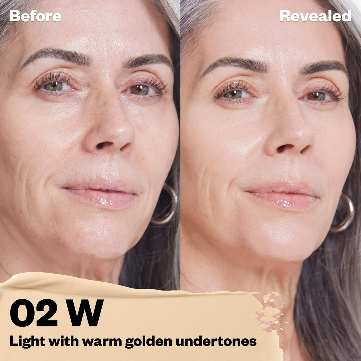 Kosas Revealer Concealer open wand with product drop demonstrating applicator control