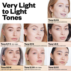 Kosas Revealer Concealer texture swatch on skin highlighting blendable finish