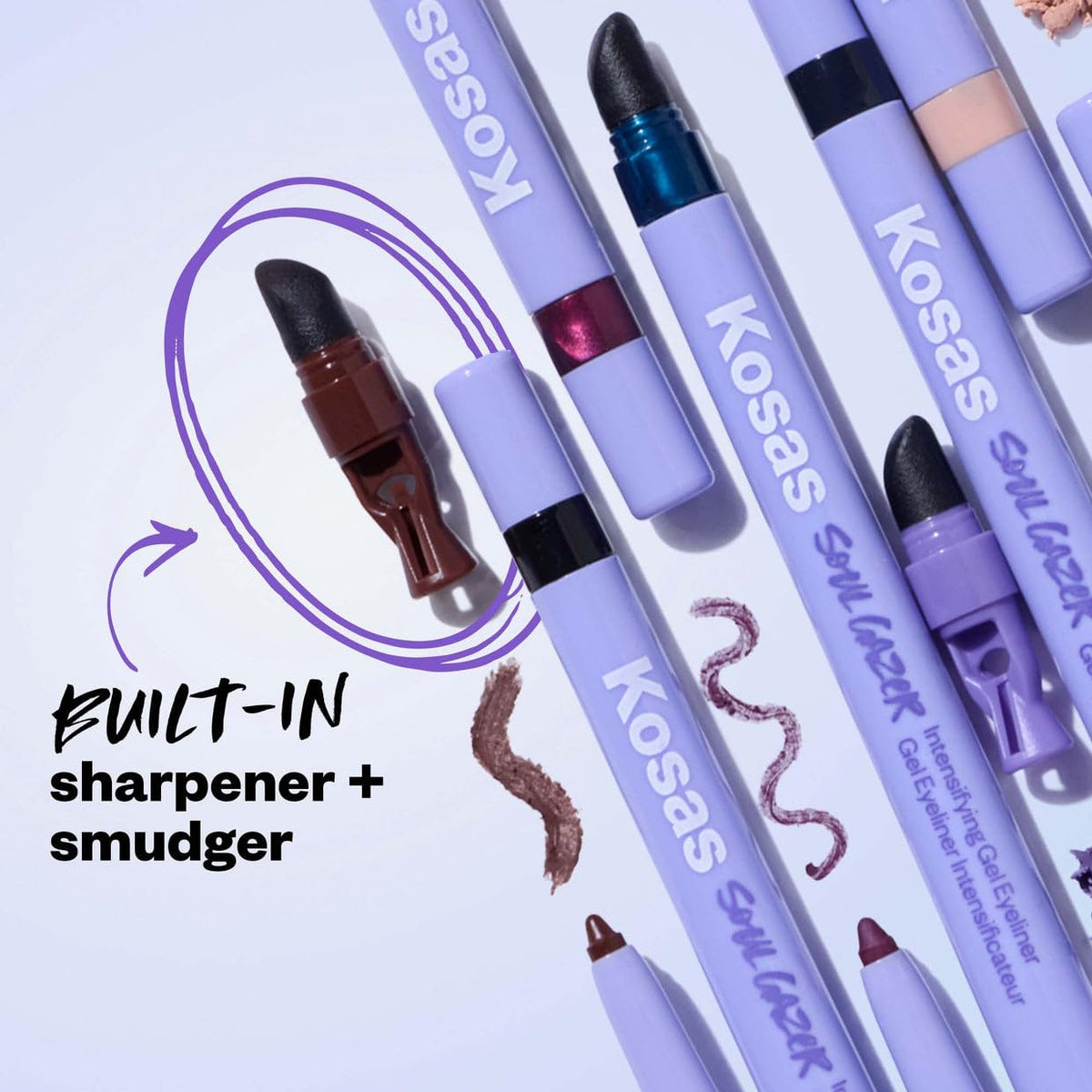 Kosas Soulgazer lifestyle bag shot showing portability for on-the-go touch-ups