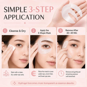 KOSEON patches on vanity next to skincare, suggests daily self-care ritual benefit