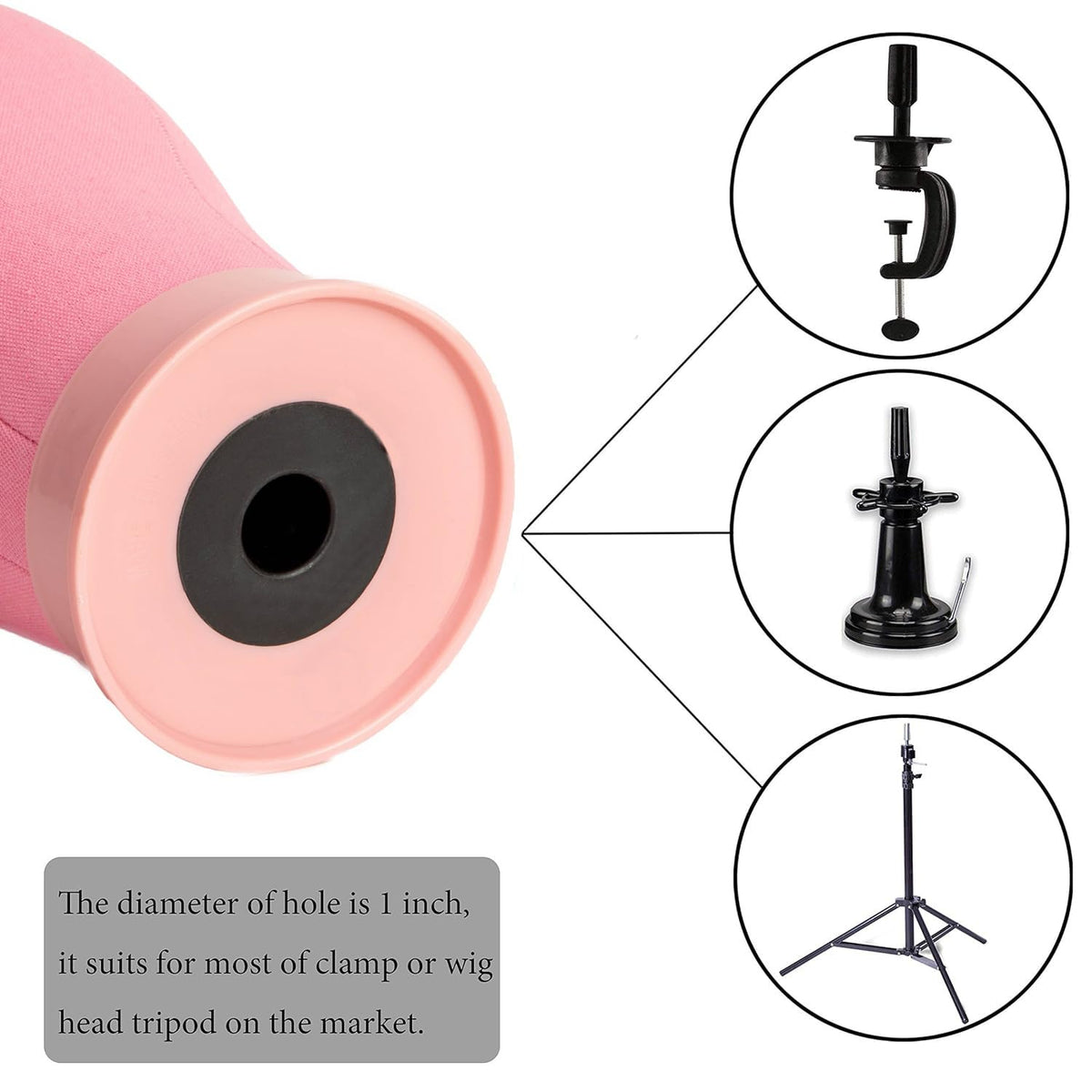 koskusder in use sewing wig on block for precise construction