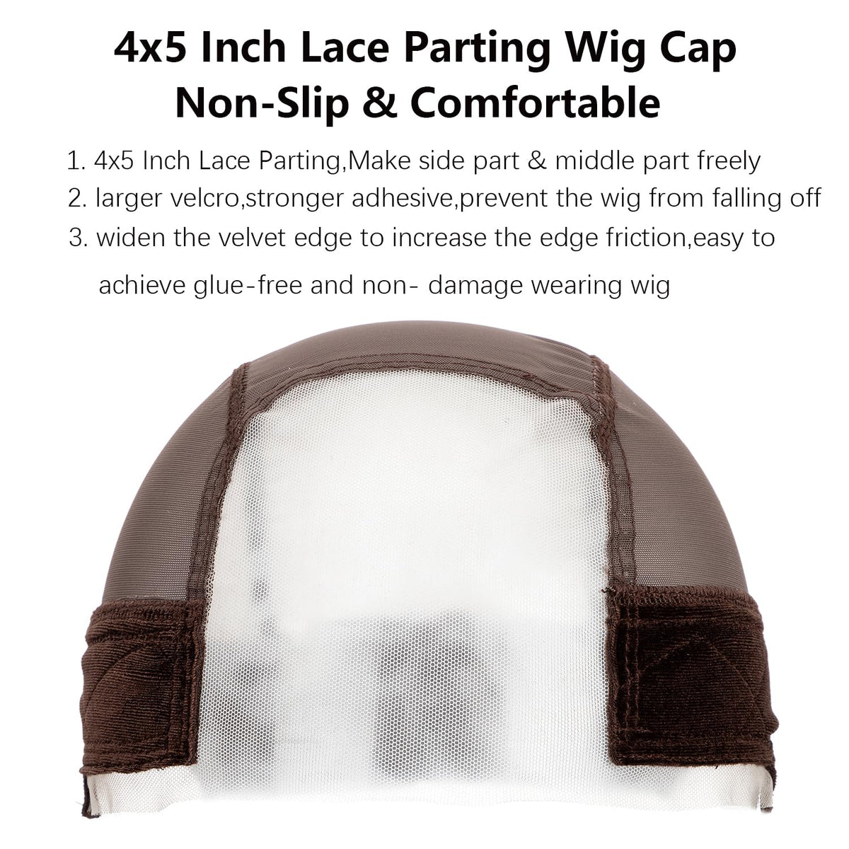 koskusder close-up of 4x5 transparent lace part for realistic scalp look
