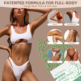 KOTAMU application on bikini area demonstration, benefit precise grip on coarse hair