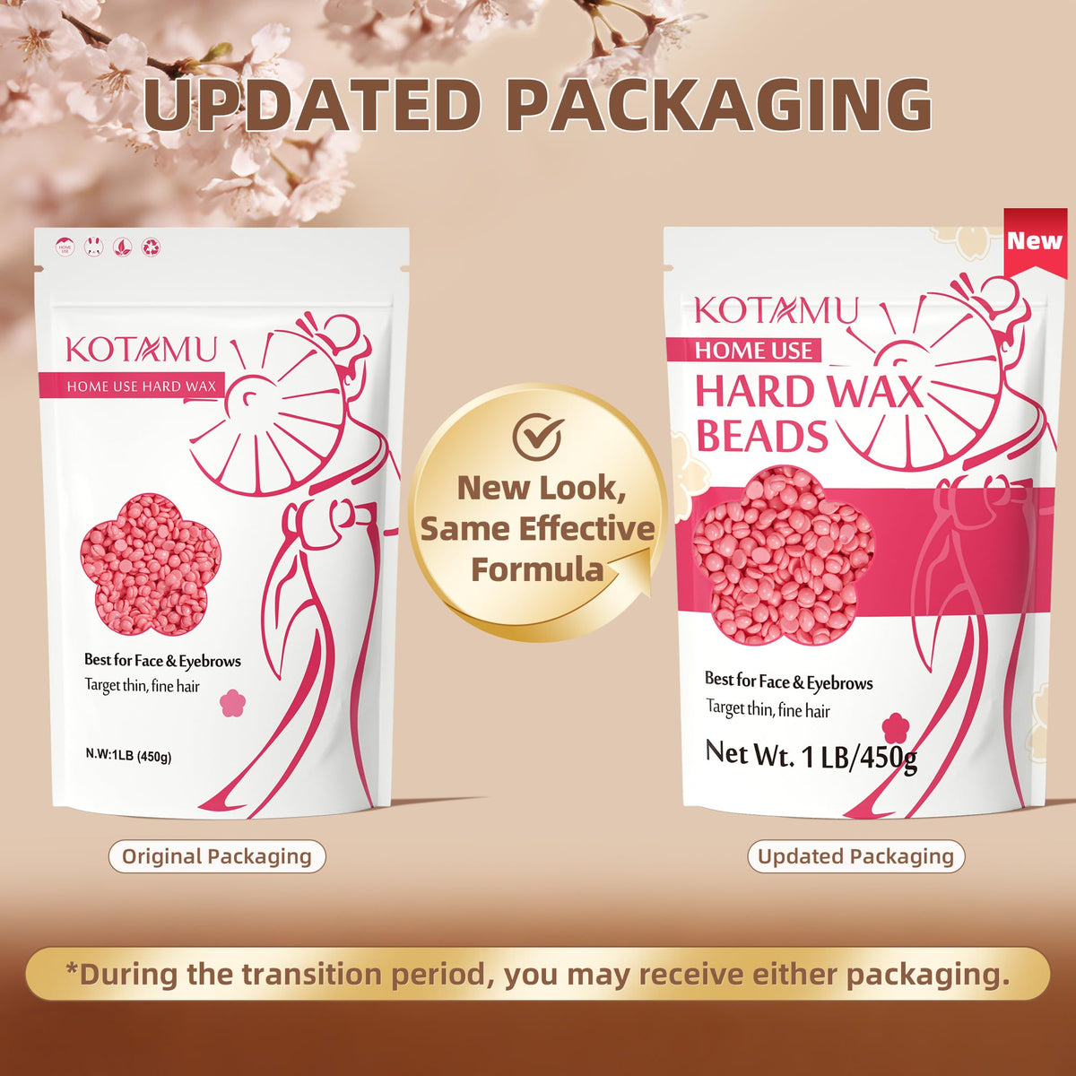 KOTAMU close-up bead texture highlighting smooth meltability benefit