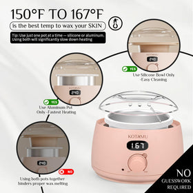 KOTAMU close-up of temperature control knob highlighting digital precision and safety