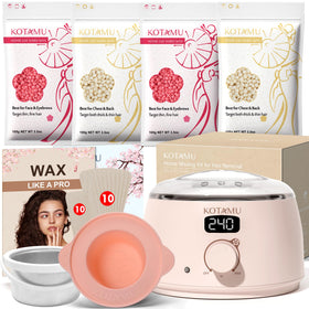 KOTAMU front view wax warmer showing compact pink design and controls, easy storage benefit