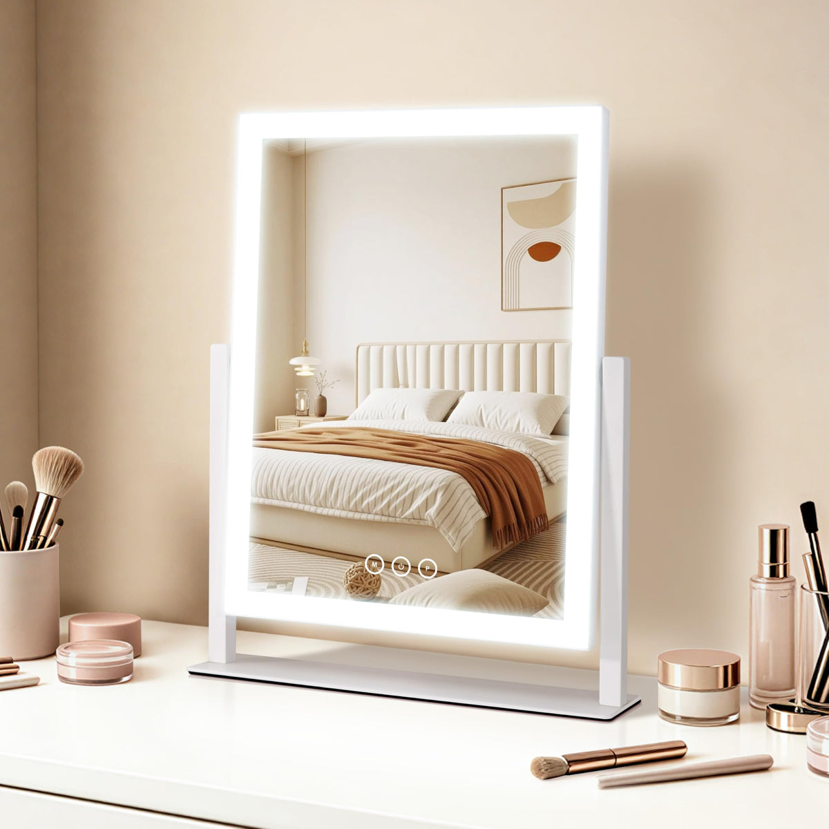 Kotdning lifestyle vanity setup demonstrating real-world grooming convenience