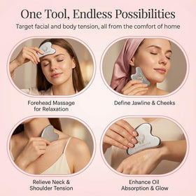 Kotomotoy tool used on neck demonstrating lymphatic drainage support