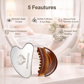 Kotomotoy gua sha sculpting jawline illustrating contouring benefit