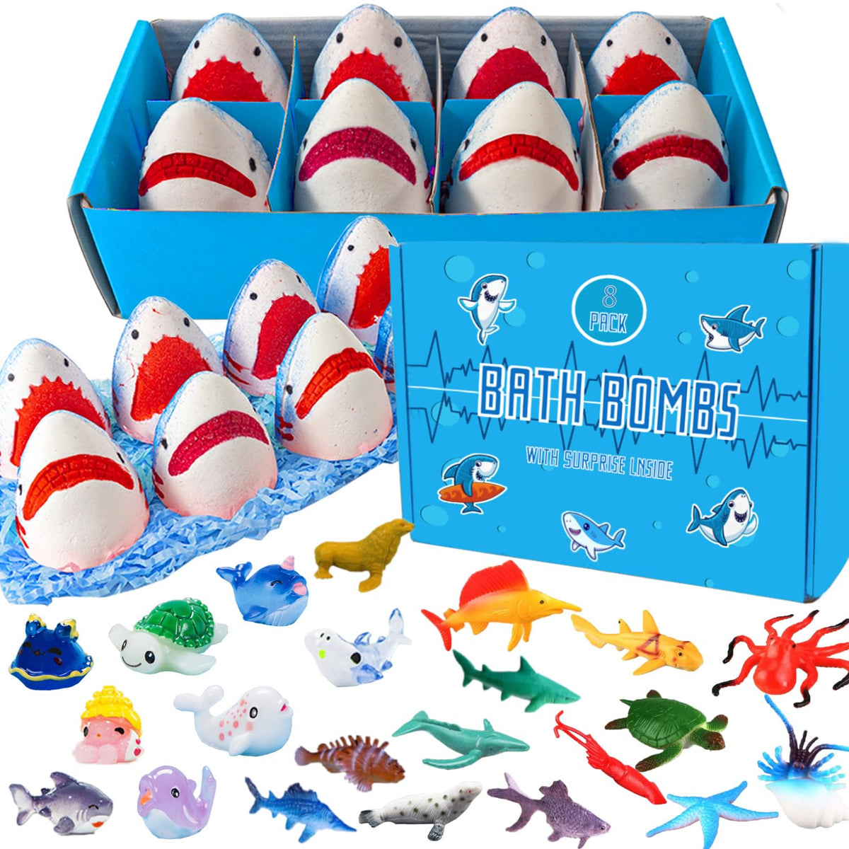 Kottke front packaging showing colorful gift-ready bath bomb box and surprises