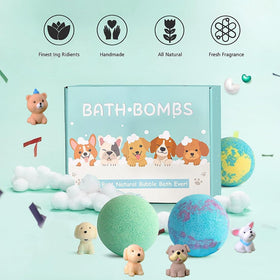 Kottke child enjoying bath time with fizzies for playful, calming bedtime routine