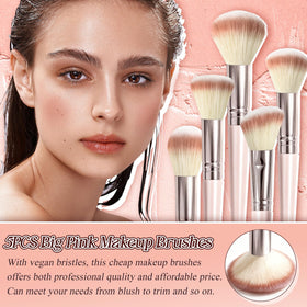 koulate foundation brush in use applying base for smooth finish