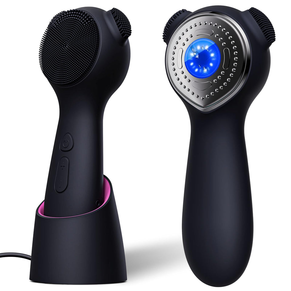 Kpyphm front view showing sleek black design and ergonomic grip for comfortable cleansing