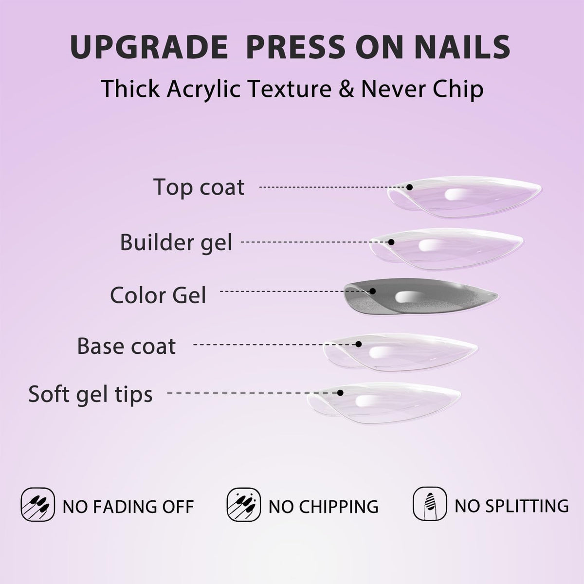 KQueenest hands applying press-on nail with glue for quick application