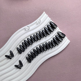 KQueenest side profile displaying medium almond length comfort