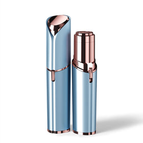 KRADAA front view of Paris Blue mini razor showing sleek design and portability