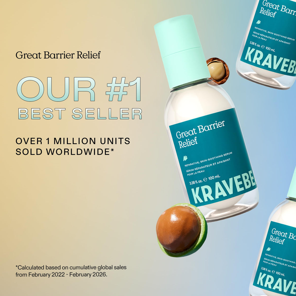 KraveBeauty 100 mL bottle held in hand showing true size and portability