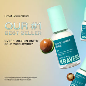 KraveBeauty 45 mL size comparison next to a coin for travel-friendly convenience