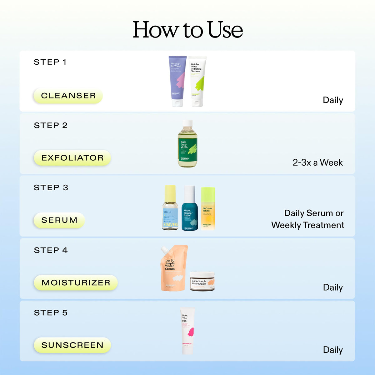 KraveBeauty in-bathroom routine scene showing calming everyday use benefit