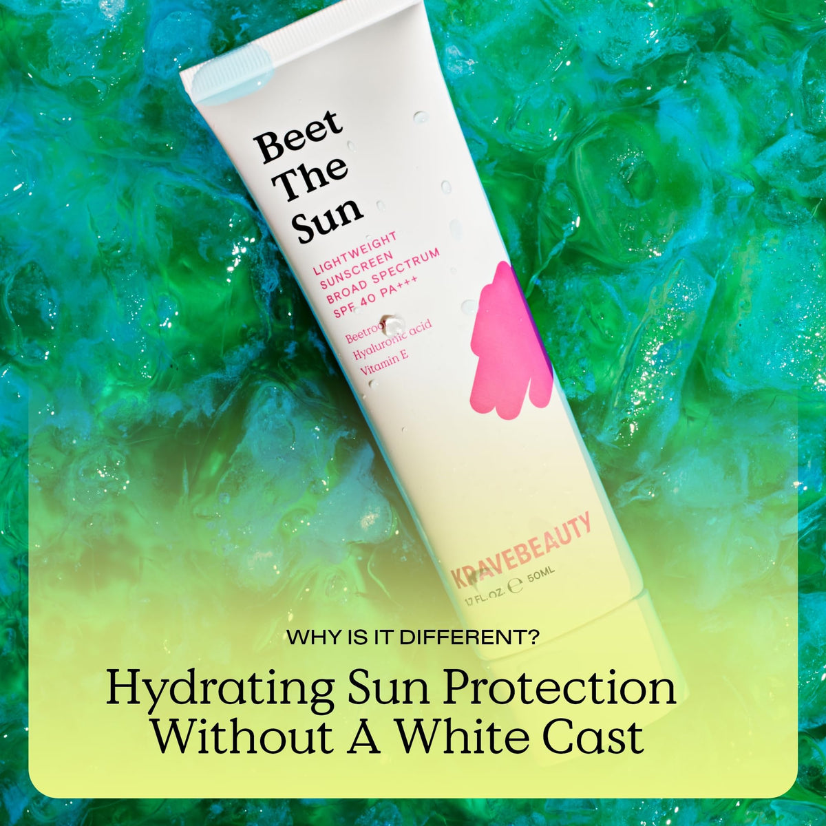 KraveBeauty beet root extract close-up highlighting hydrating ingredient