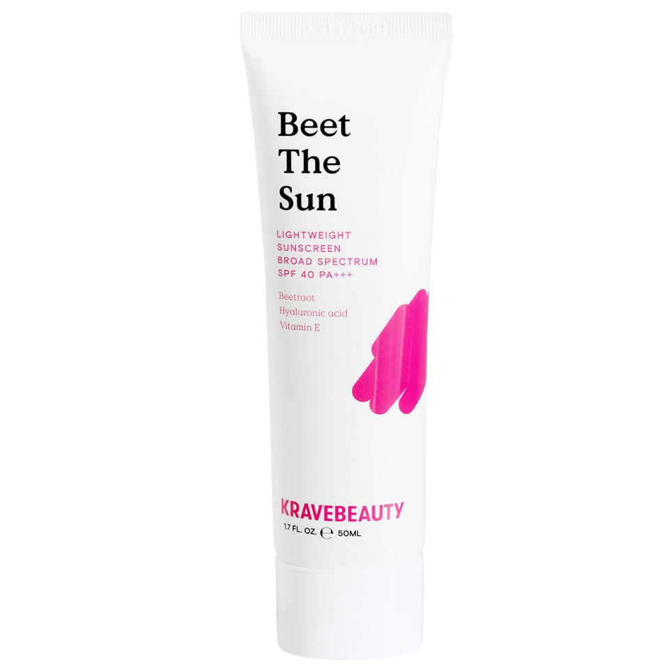 KraveBeauty front packaging showing SPF 40 and benefits