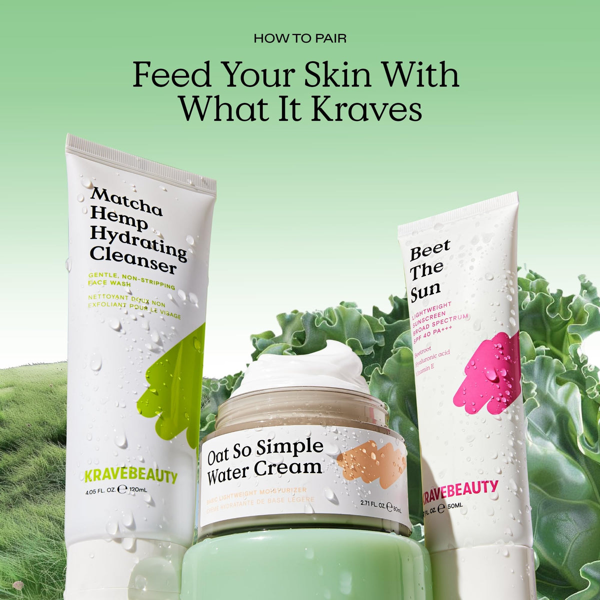 KraveBeauty in a morning skincare routine conveying primed, makeup-ready skin