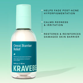 KraveBeauty pump and cap detail demonstrating easy, mess-free dispensing