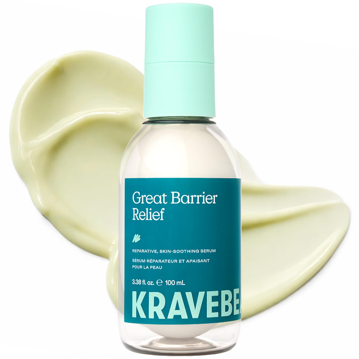 KraveBeauty front bottle shot showing clean packaging and soothing benefit
