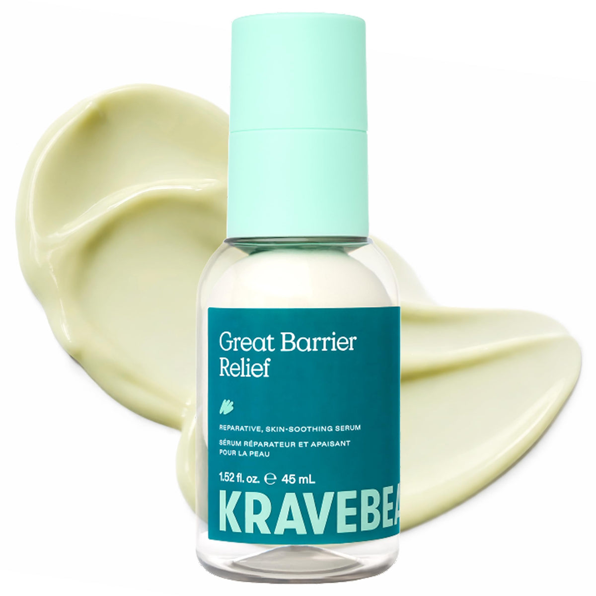 KraveBeauty front bottle shot showing packaging and clear benefit of soothing hydration