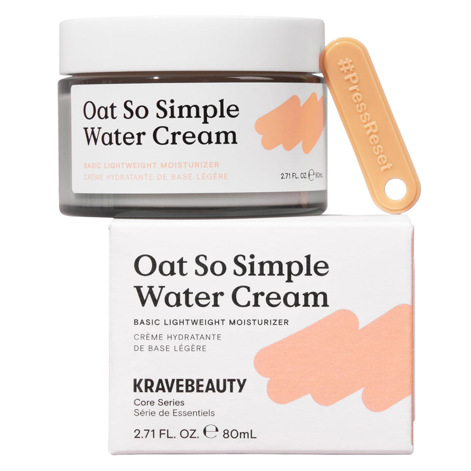 KraveBeauty jar front view showing minimalist packaging and brand clarity
